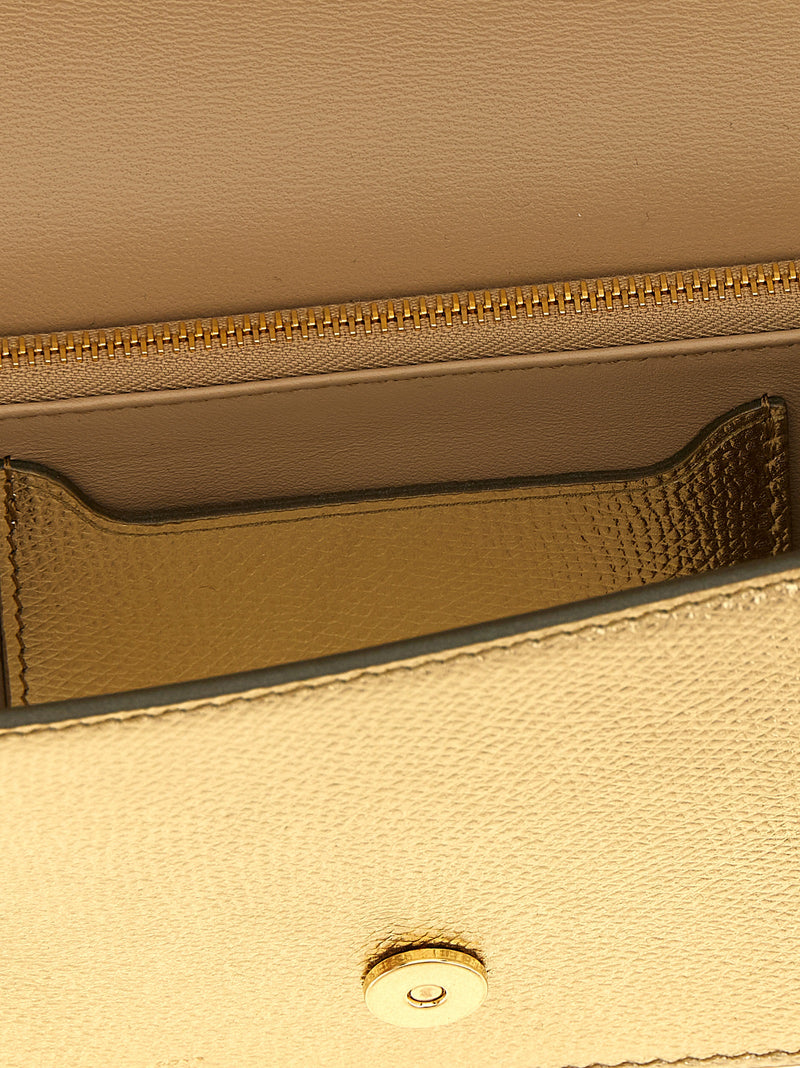 Valentino Garavani Gold Calfskin Crossbody Bag