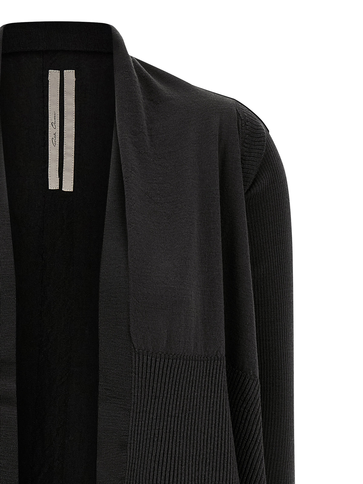 Cardigan Rick Owens en coton noir
