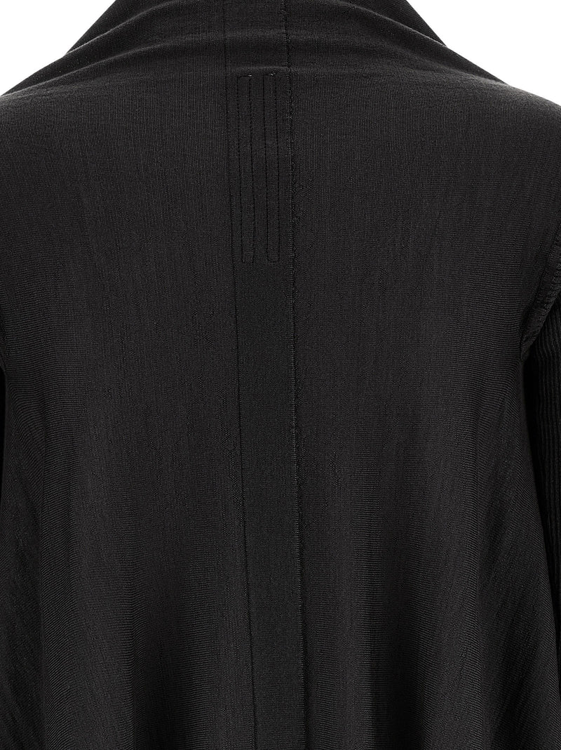 Rick Owens Black Cotton Cardigan