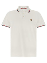 Polo Moncler en coton blanc