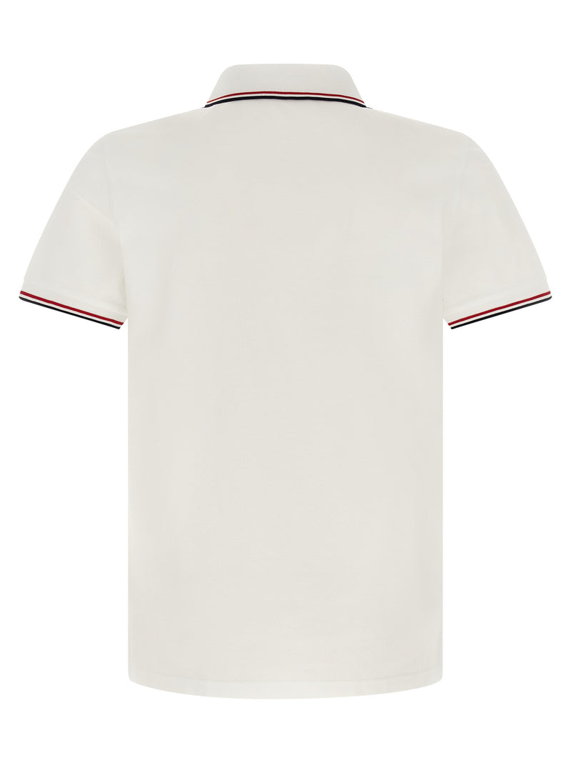Polo Moncler en coton blanc