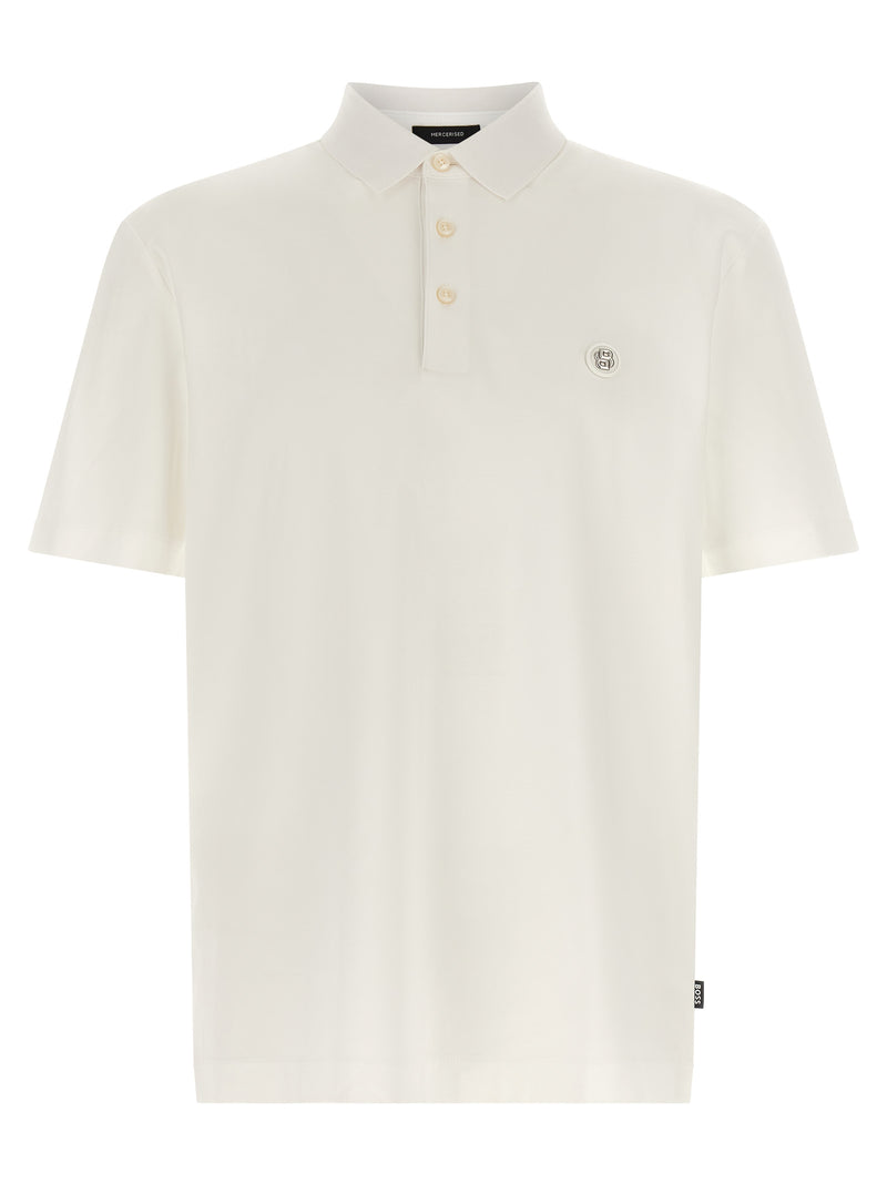 Polo en coton blanc Hugo Boss
