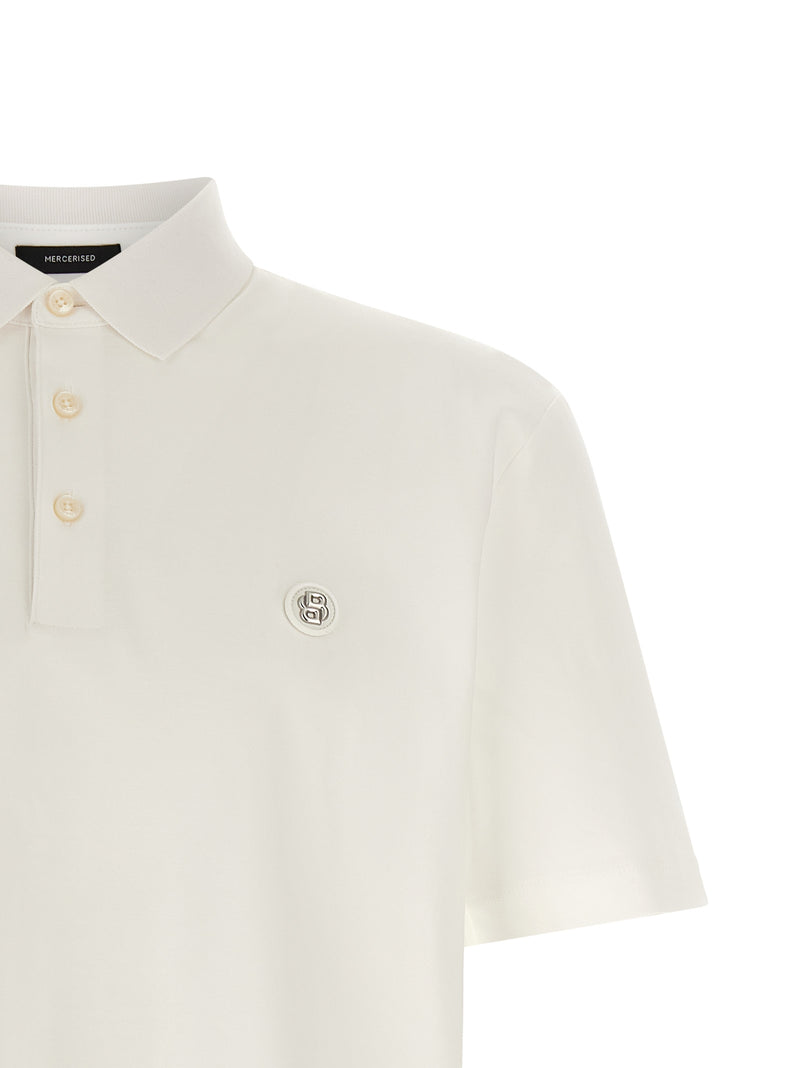 Polo en coton blanc Hugo Boss