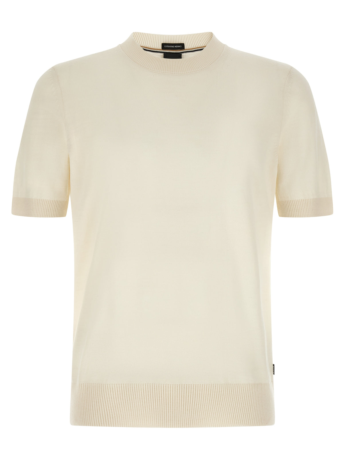 T-shirt Hugo Boss blanc en laine vierge