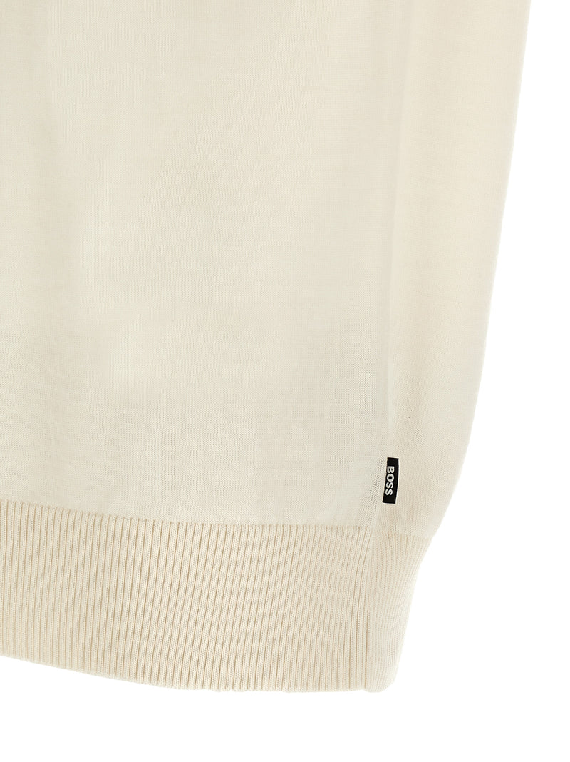 T-shirt Hugo Boss blanc en laine vierge