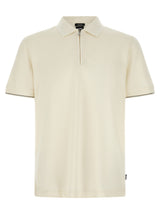 Polo Hugo Boss en coton beige