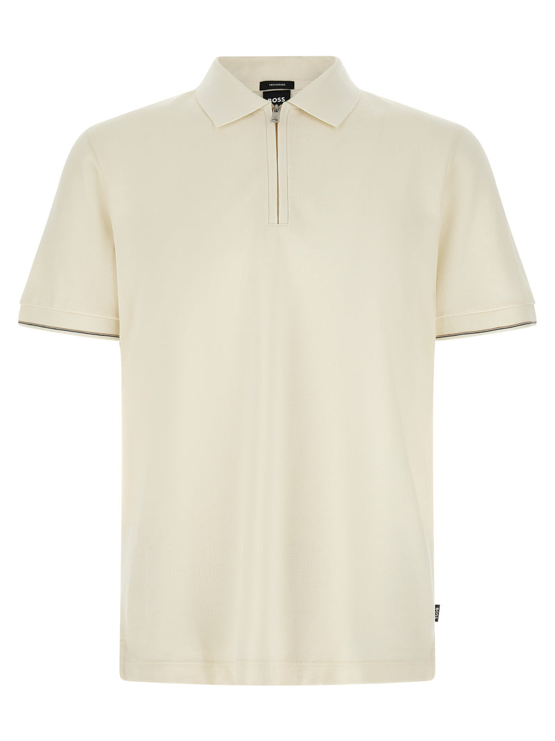 Polo Hugo Boss en coton beige