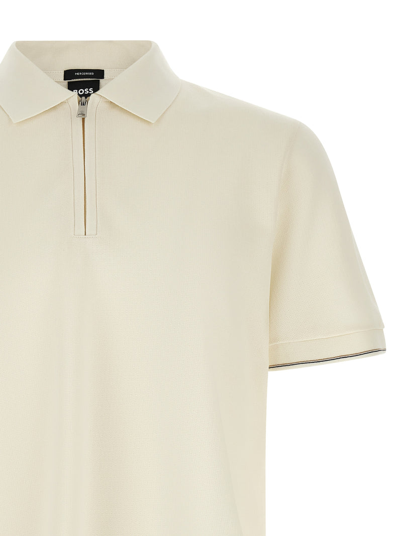 Polo Hugo Boss en coton beige