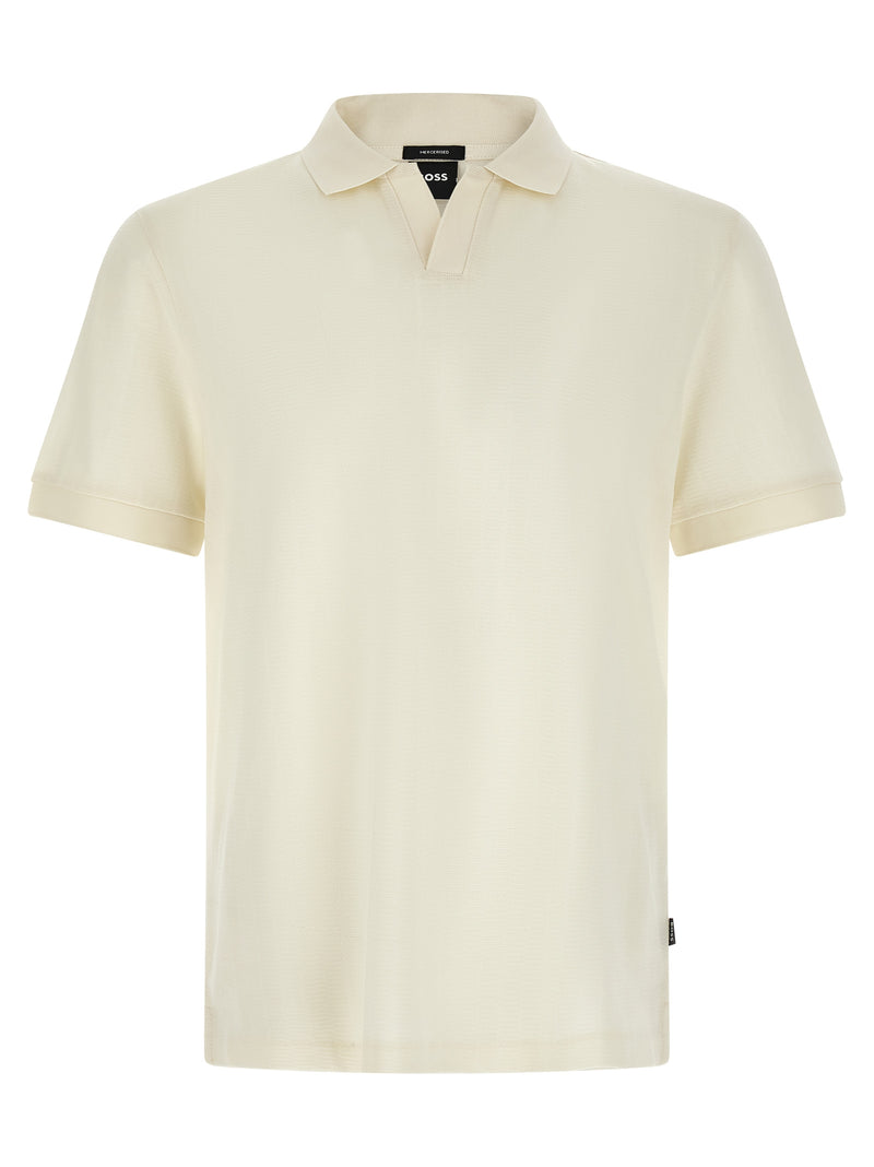 Polo en coton blanc Hugo Boss