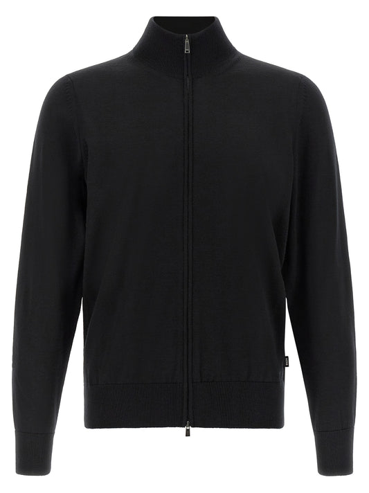 Hugo Boss Black Virgin Wool Cardigan