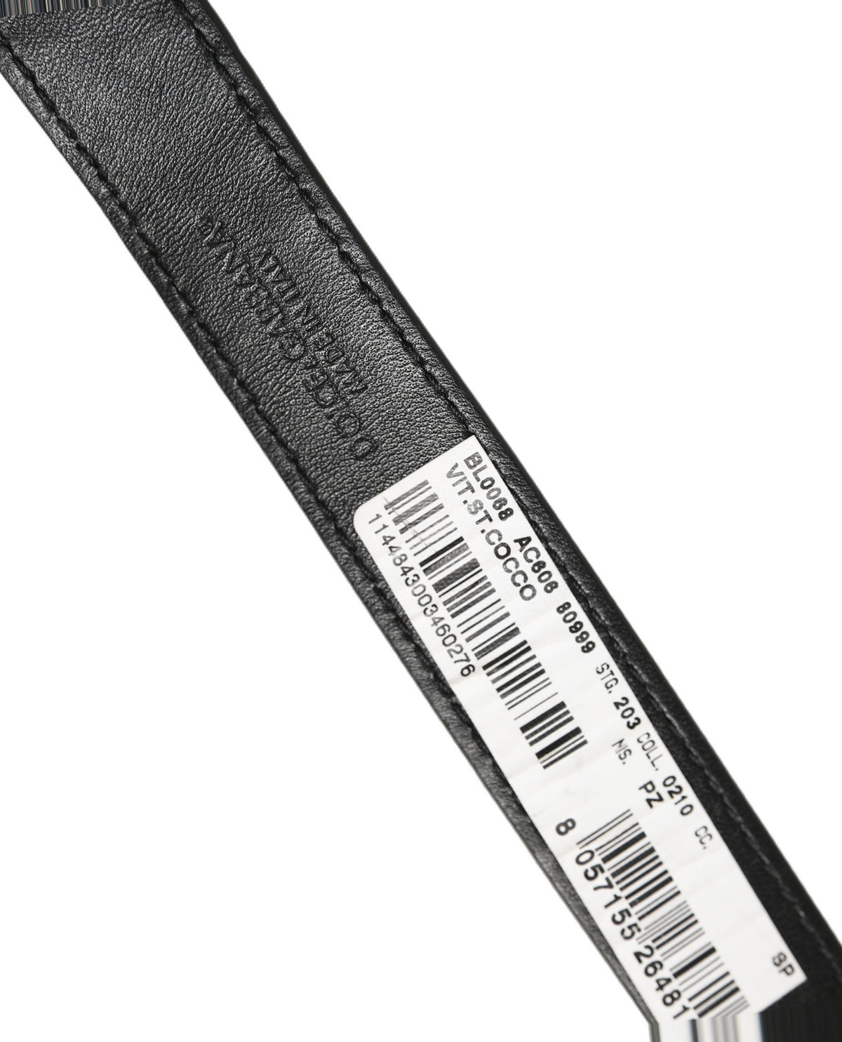 Dolce & Gabbana Bracelet en cuir texturé noir à boucle dorée