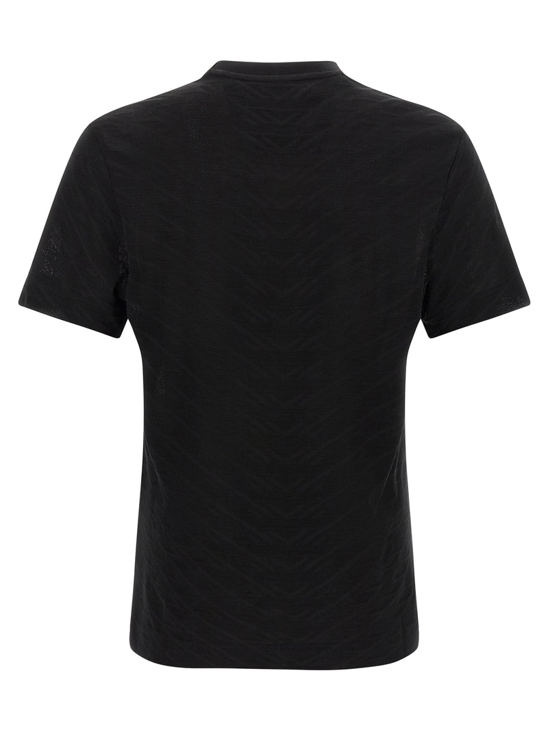 T-shirt en coton noir Hugo Boss