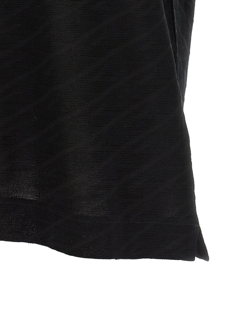 T-shirt en coton noir Hugo Boss
