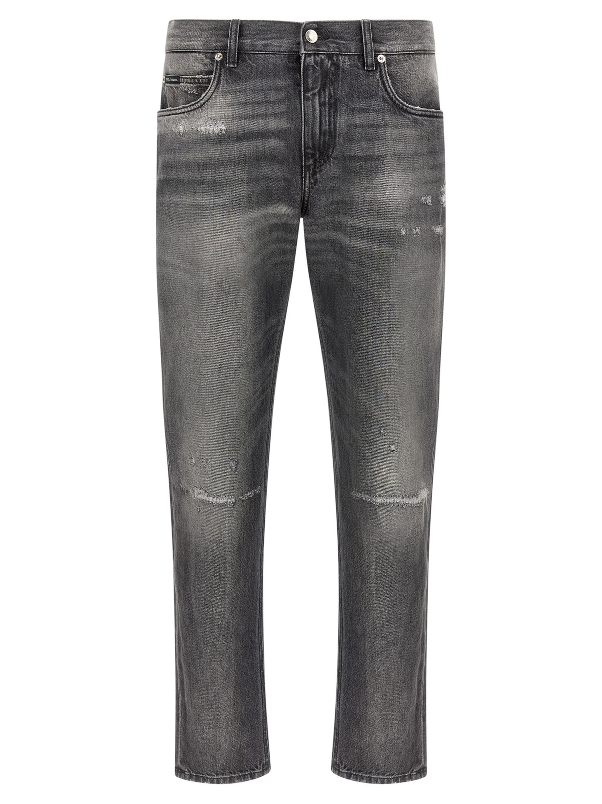 Dolce & Gabbana Jean en denim de coton gris