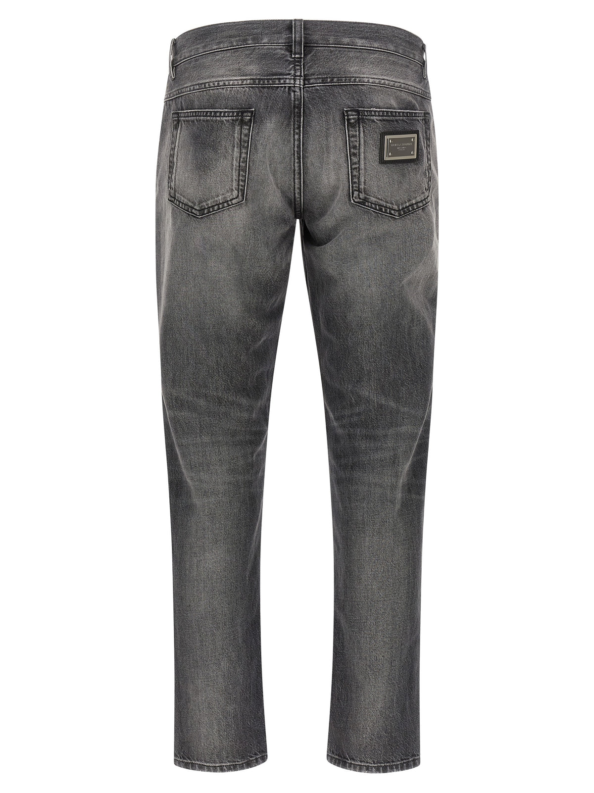 Dolce & Gabbana Jean en denim de coton gris