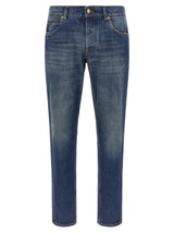 Jeans Dolce & Gabbana droits en coton bleu
