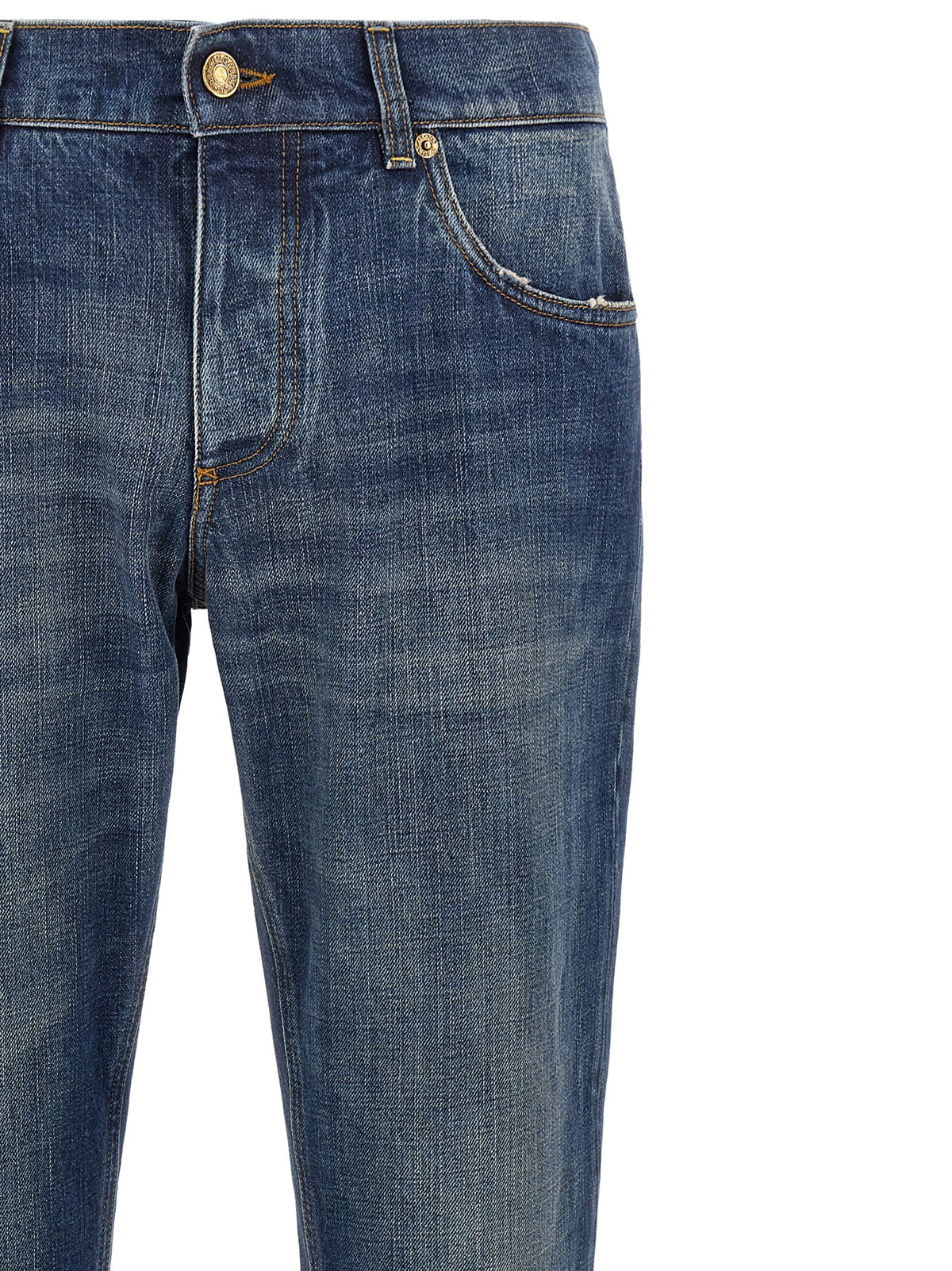 Jeans Dolce & Gabbana droits en coton bleu