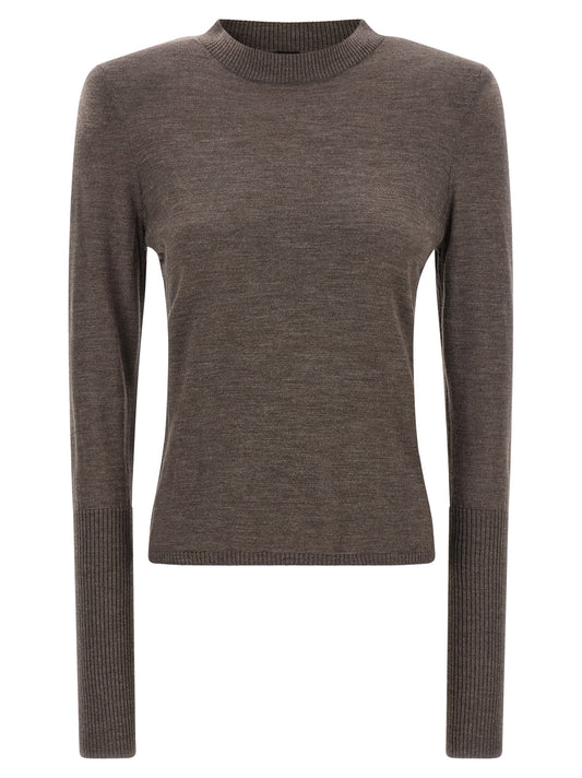 Cardigan en laine marron PINKO
