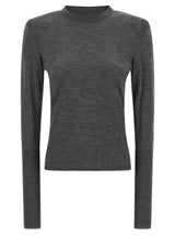 Cardigan en laine gris PINKO