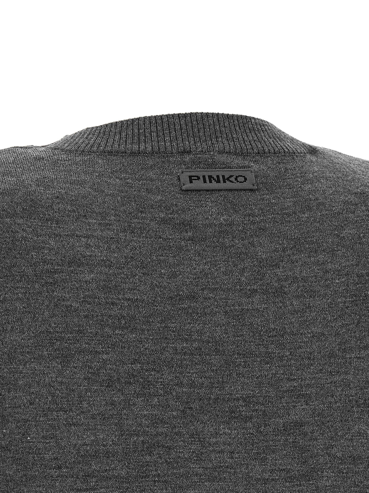 Cardigan en laine gris PINKO