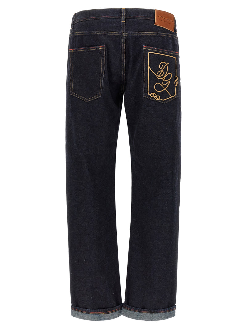 Jean en coton bleu Dolce &amp; Gabbana