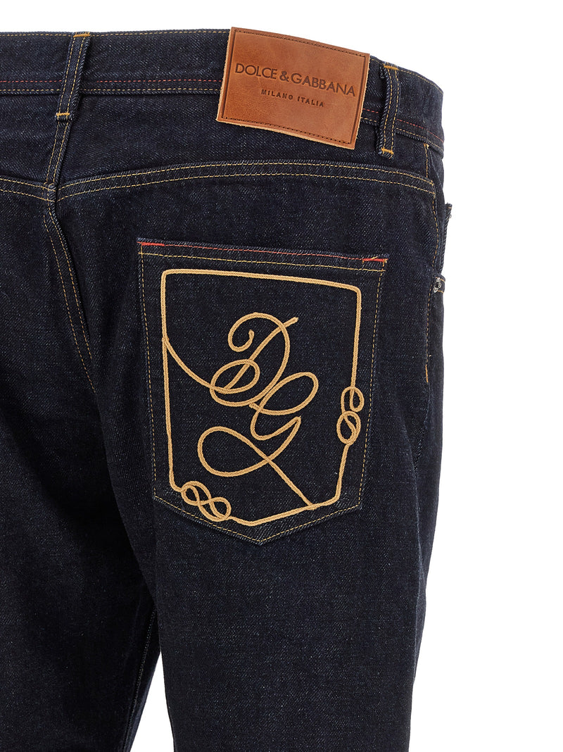 Jean en coton bleu Dolce &amp; Gabbana