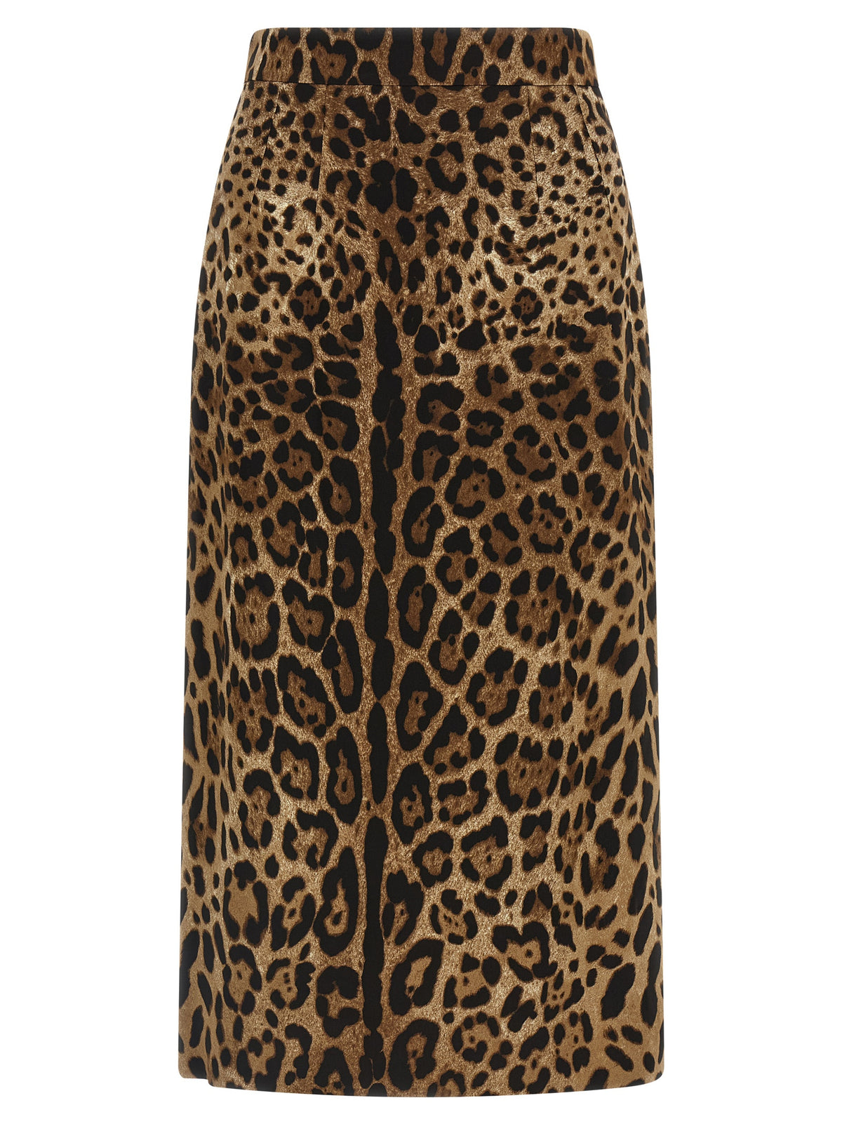 Jupe mi-longue Dolce & Gabbana marron en viscose