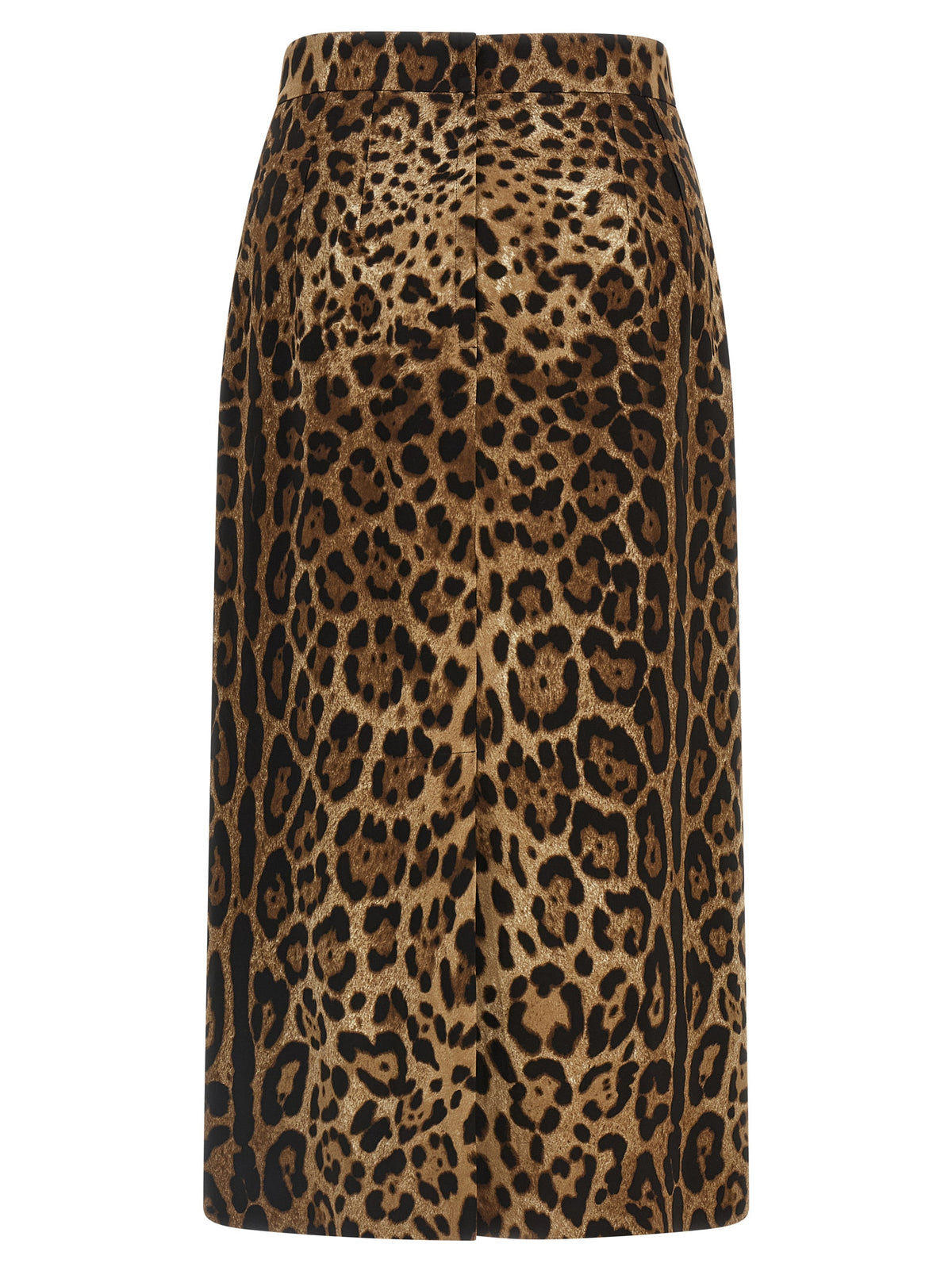Jupe mi-longue Dolce & Gabbana marron en viscose