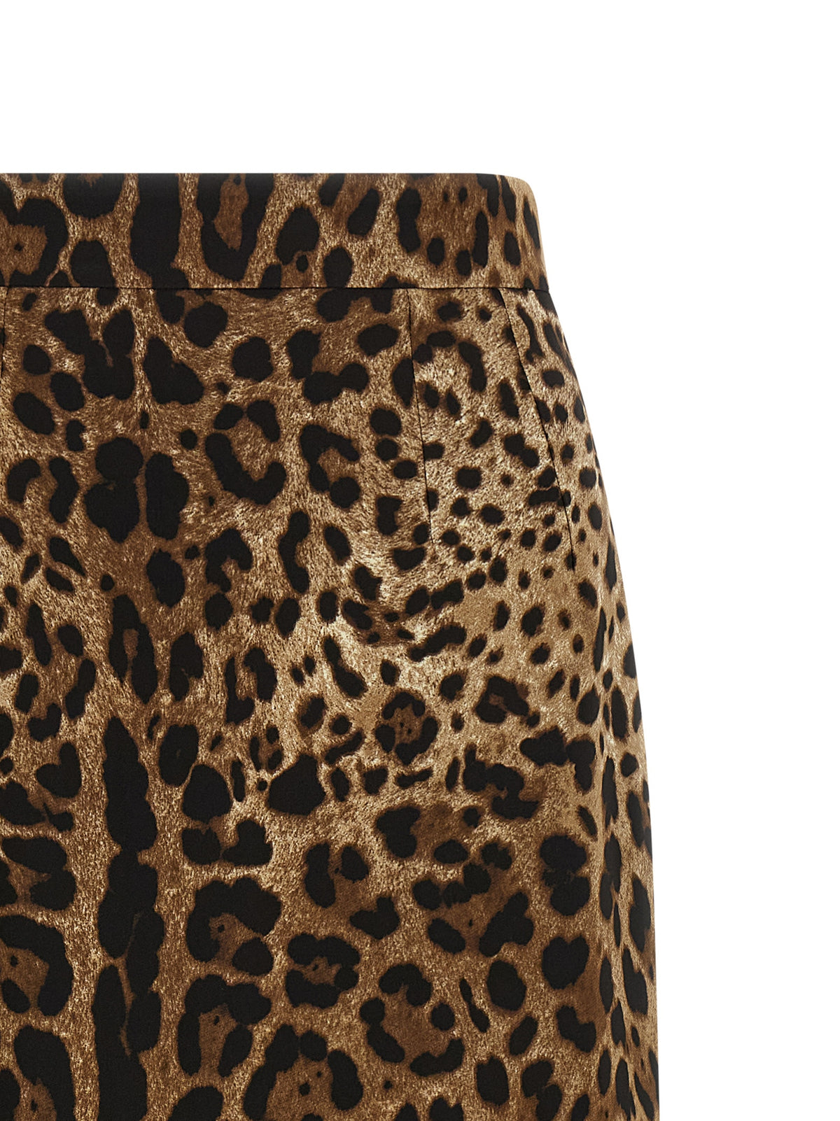 Jupe mi-longue Dolce & Gabbana marron en viscose