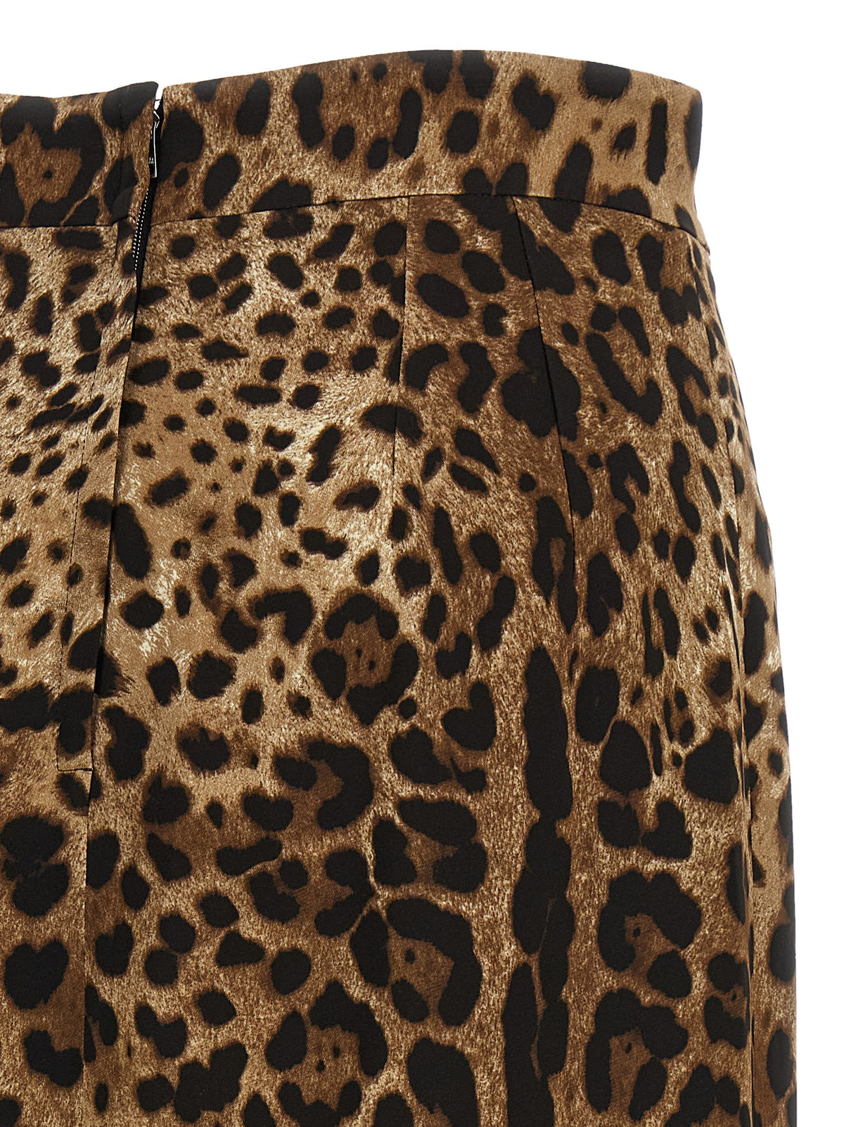 Jupe mi-longue Dolce & Gabbana marron en viscose