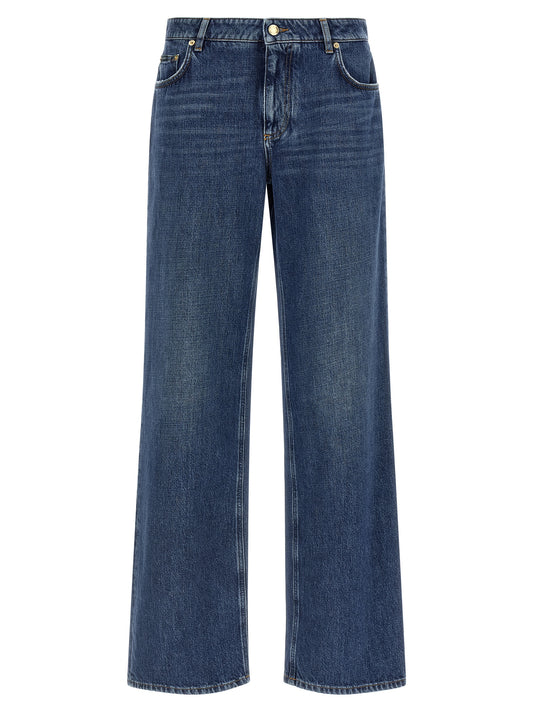 Jean en coton bleu coupe décontractée Dolce & Gabbana