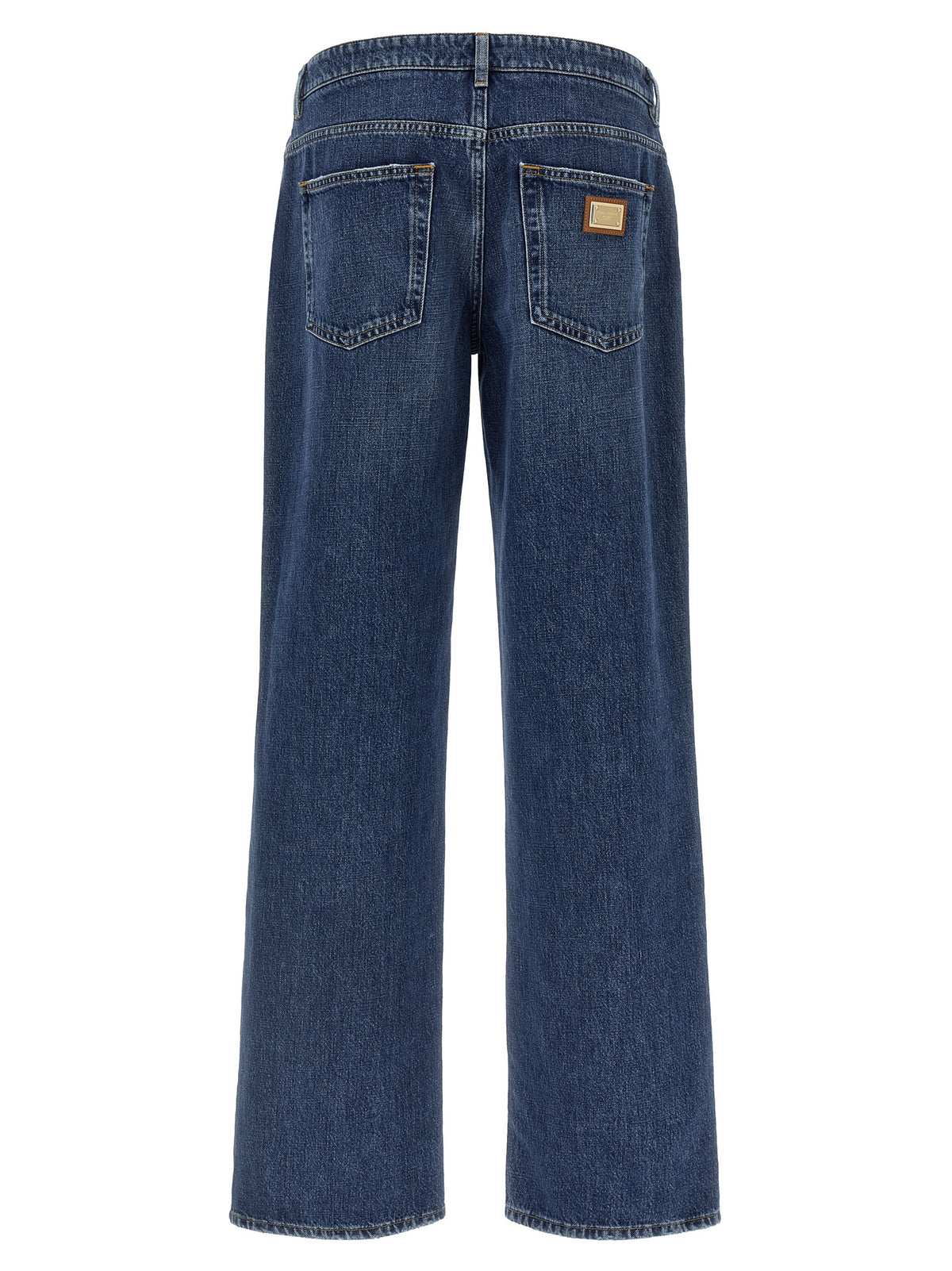Jean en coton bleu coupe décontractée Dolce & Gabbana