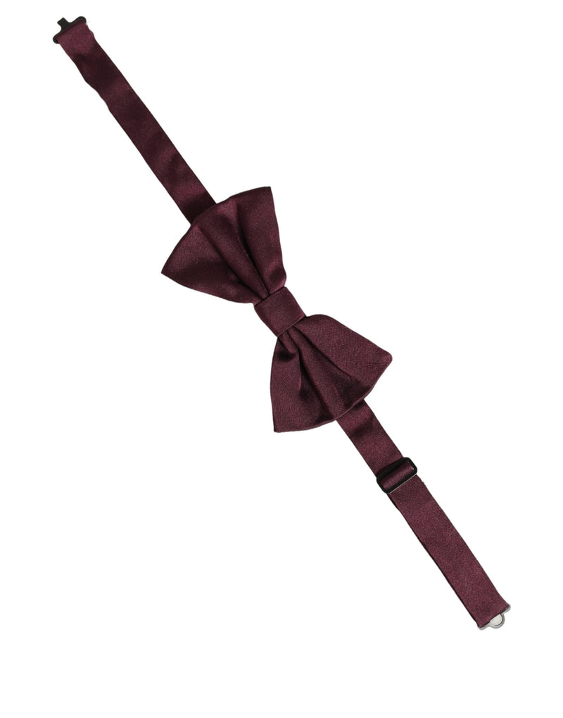 Nœud papillon papillon réglable Dolce & Gabbana pour homme 100 % soie marron