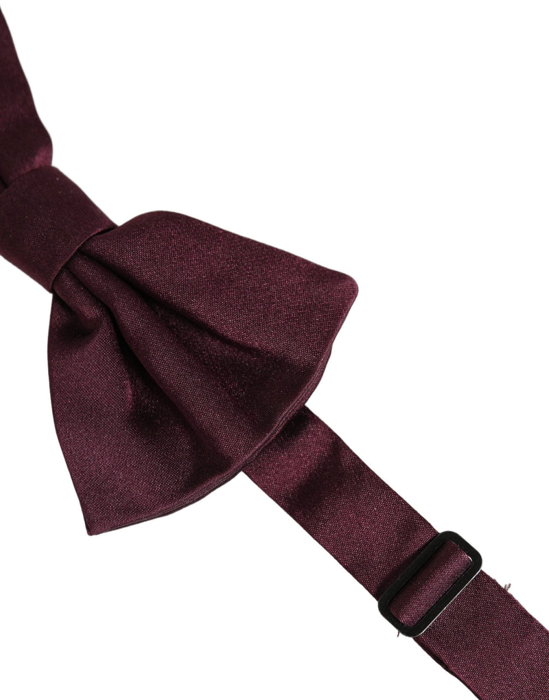 Nœud papillon papillon réglable Dolce & Gabbana pour homme 100 % soie marron