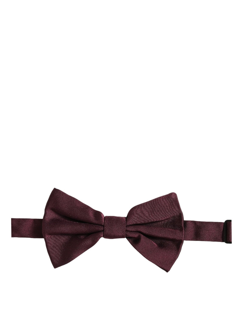 Nœud papillon papillon réglable Dolce & Gabbana pour homme 100 % soie marron