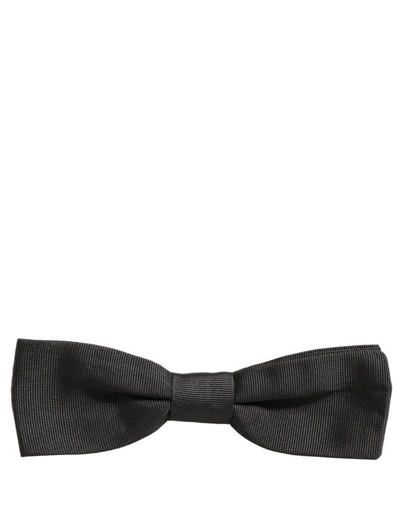 Nœud papillon réglable Dolce & Gabbana pour homme, noir, 100 % coton