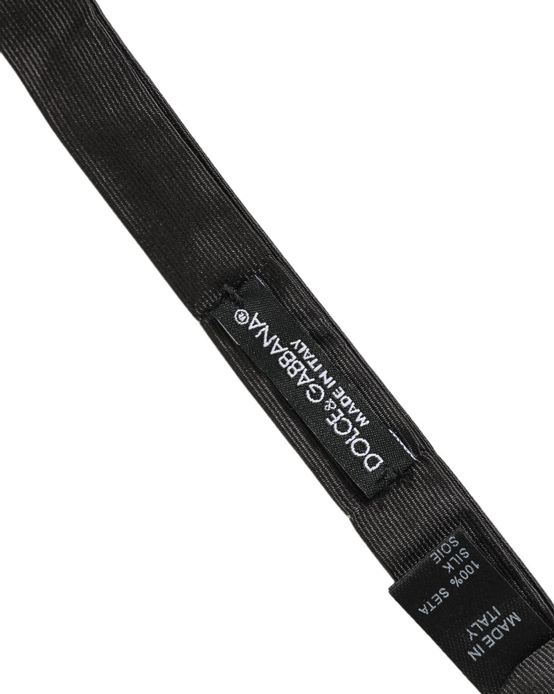 Nœud papillon réglable Dolce & Gabbana pour homme, noir, 100 % coton