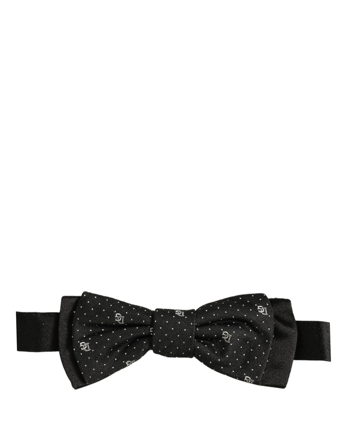 Nœud papillon réglable Dolce & Gabbana pour homme, noir à pois DG