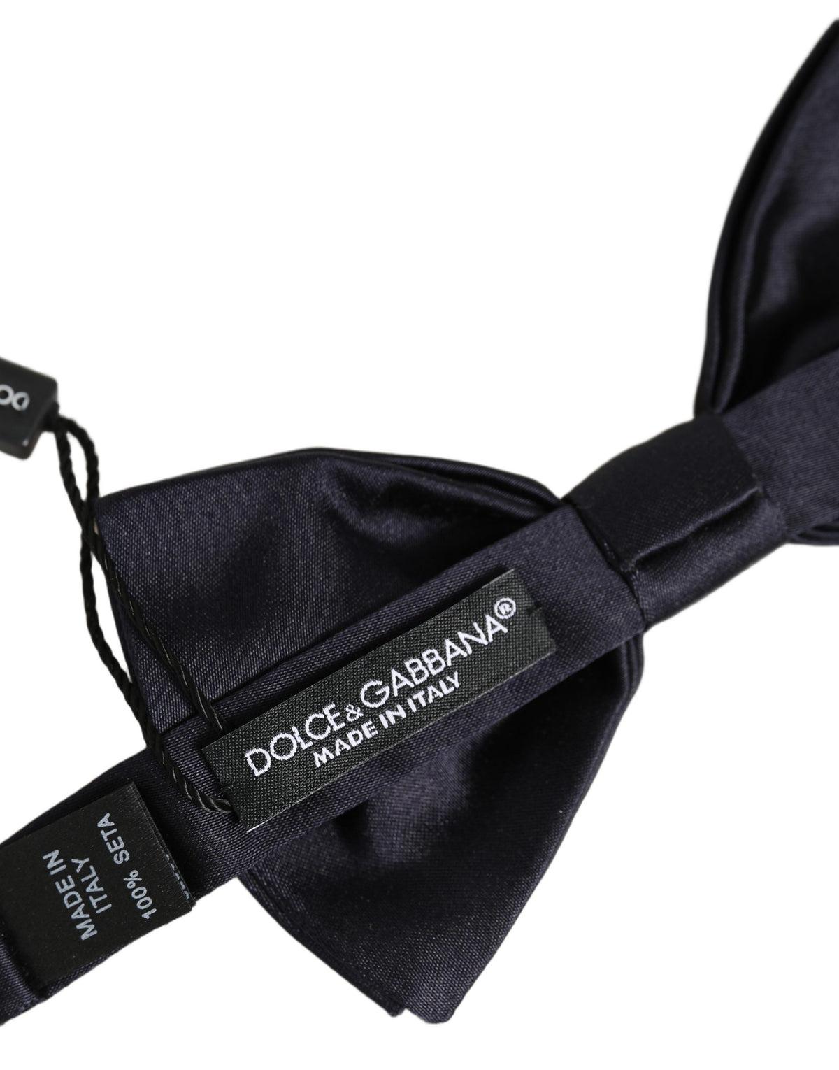 Nœud papillon réglable Dolce & Gabbana Homme Noir 100% Soie