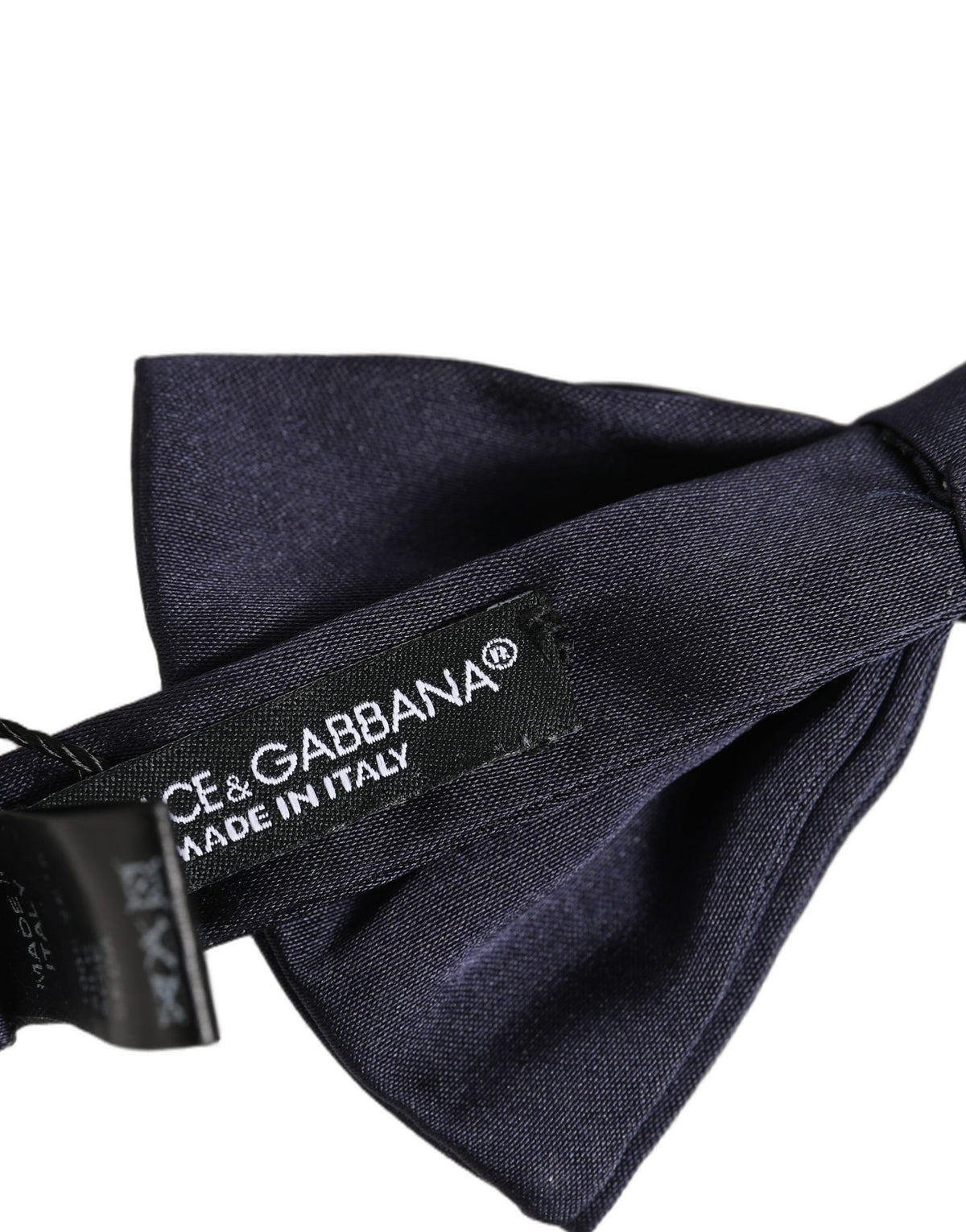 Nœud papillon Dolce & Gabbana en soie bleu foncé réglable pour homme