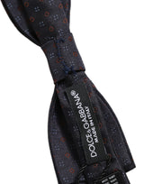 Nœud papillon papillon réglable Dolce & Gabbana à motif losanges noirs