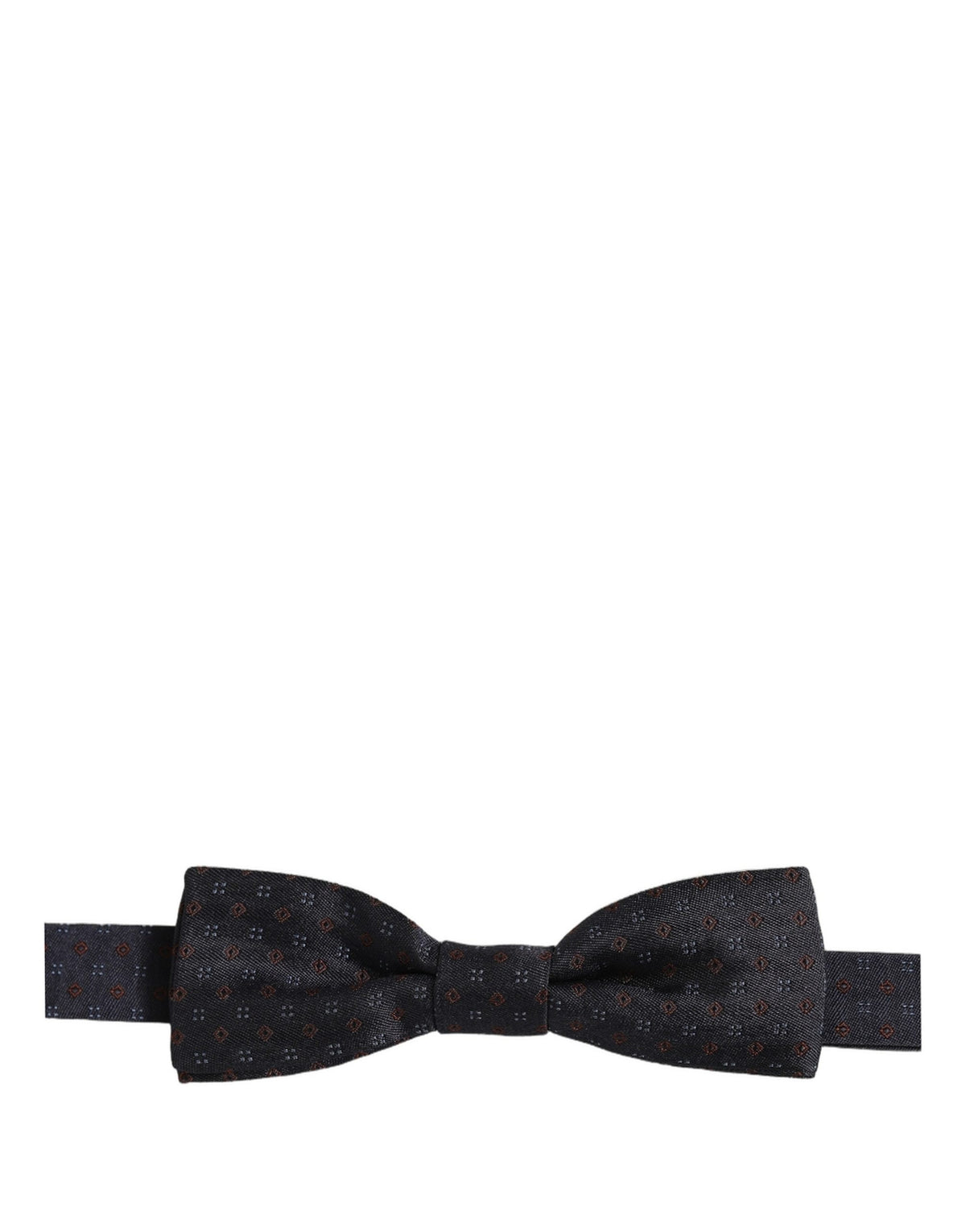 Nœud papillon papillon réglable Dolce & Gabbana à motif losanges noirs