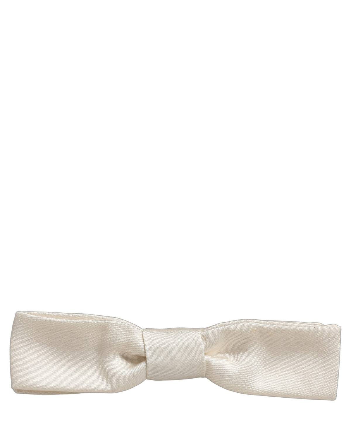 Nœud papillon Dolce & Gabbana pour homme, blanc, 100 % soie, tour de cou réglable