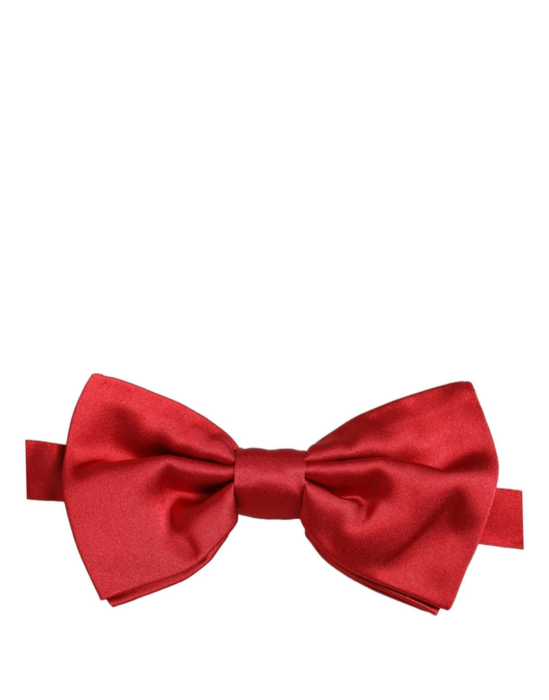 Dolce & Gabbana Homme Rouge 100% Soie Nœud Papillon Réglable