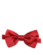 Dolce & Gabbana Men Red 100% Silk Adjustable Neck Papillon Bow Tie