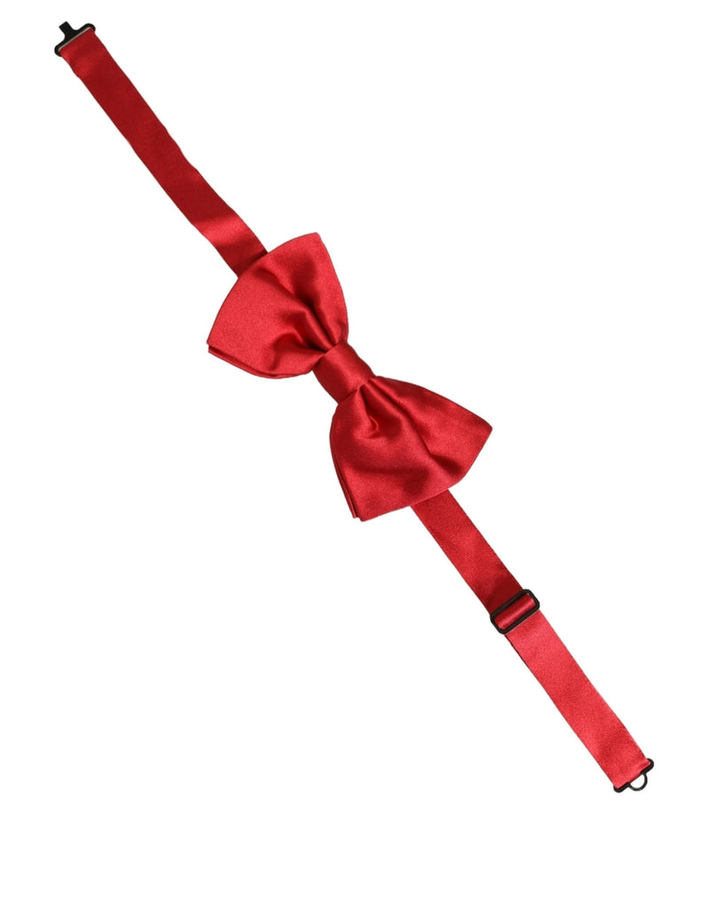 Dolce & Gabbana Homme Rouge 100% Soie Nœud Papillon Réglable