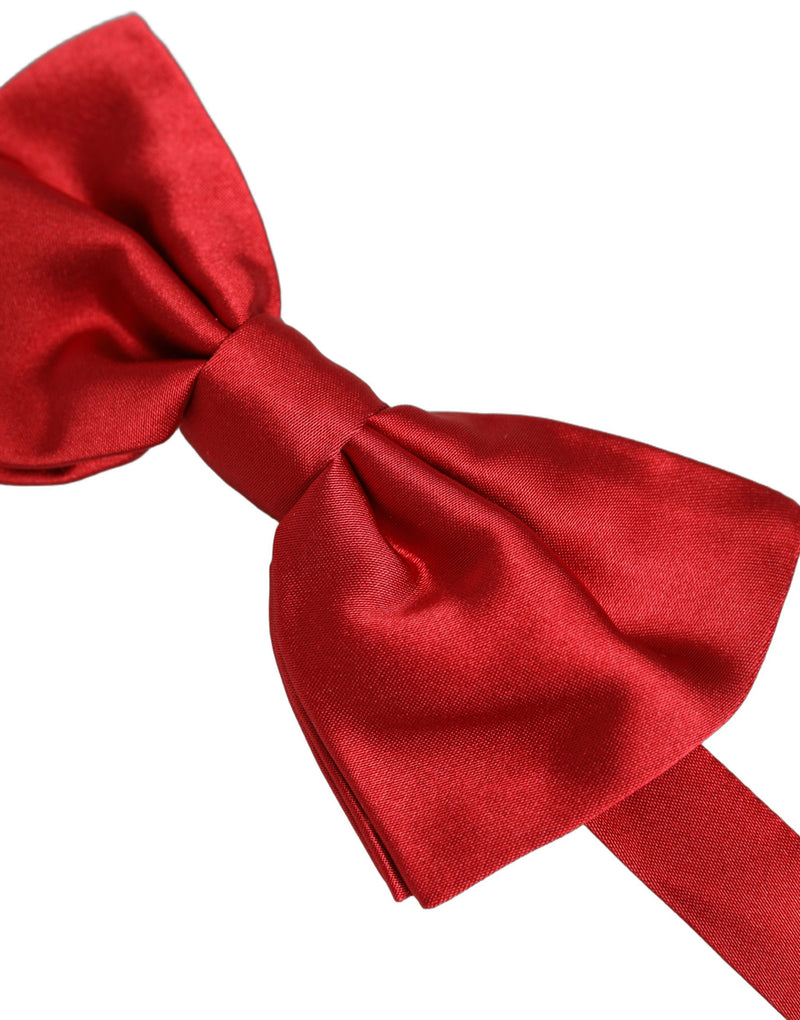 Dolce & Gabbana Homme Rouge 100% Soie Nœud Papillon Réglable
