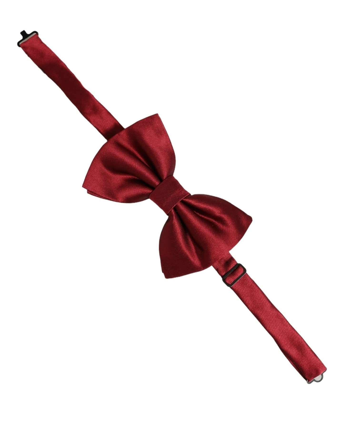 Dolce & Gabbana Men Red 100% Silk Adjustable Neck Papillon Bow Tie