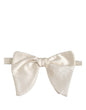 Dolce & Gabbana Men White 100% Silk Adjustable Neck Papillon Bow Tie
