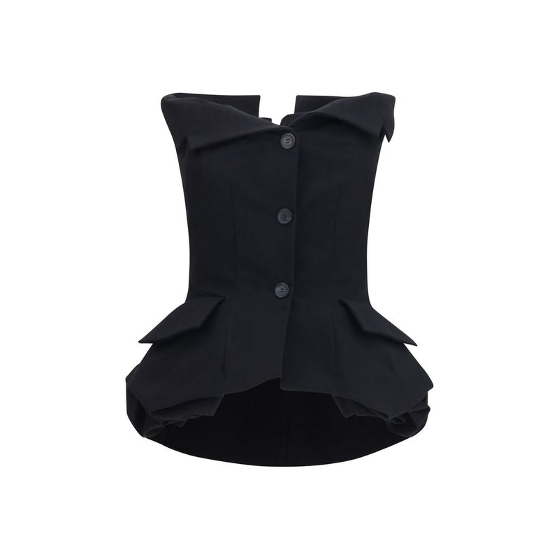 Gilet Magda Butrym en soie noire